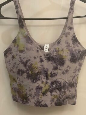 Lululemon Align Tank Top in Radial Tie Dye Mauve Gray